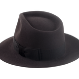 The Palladin: angle highlighting the 5" crown height, symbolizing classic fedora allure | Agnoulita Hats