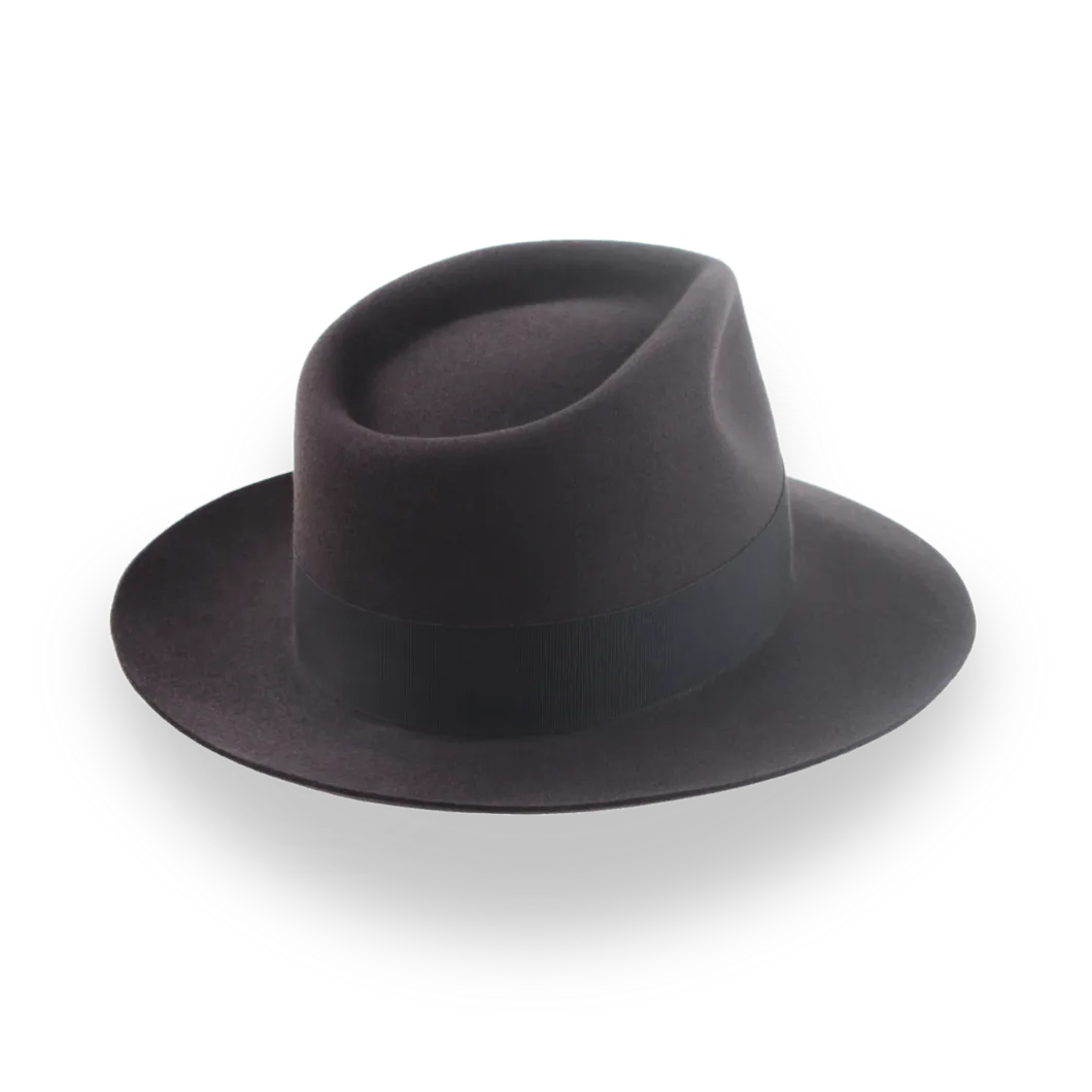 Luxurious Beaver Fur Felt Fedora - Custom Crafted | The Palladin - Agnoulita Hats 4 