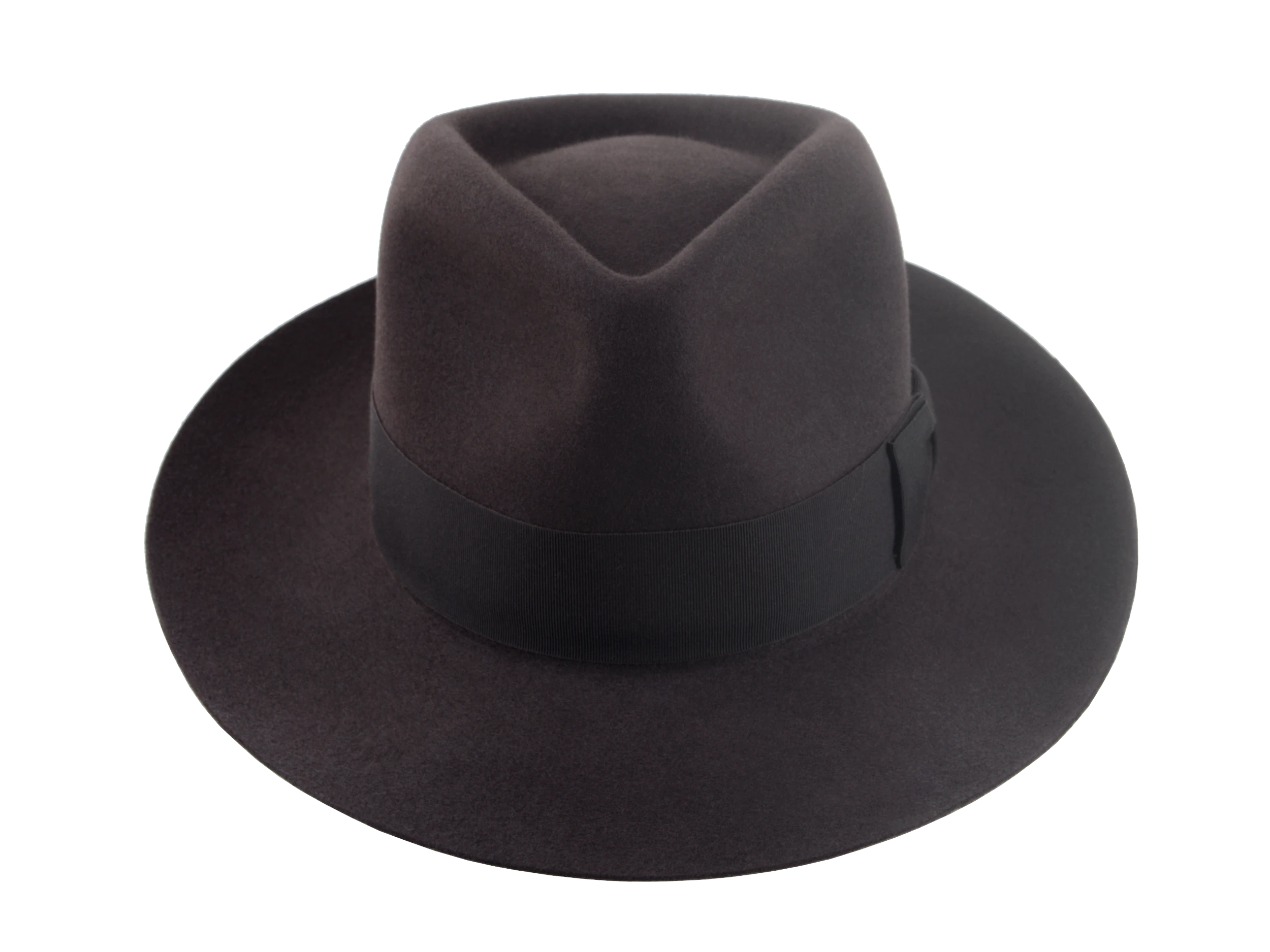 The Palladin: angle capturing the full silhouette of the hat, emphasizing its classic proportions | Agnoulita Hats