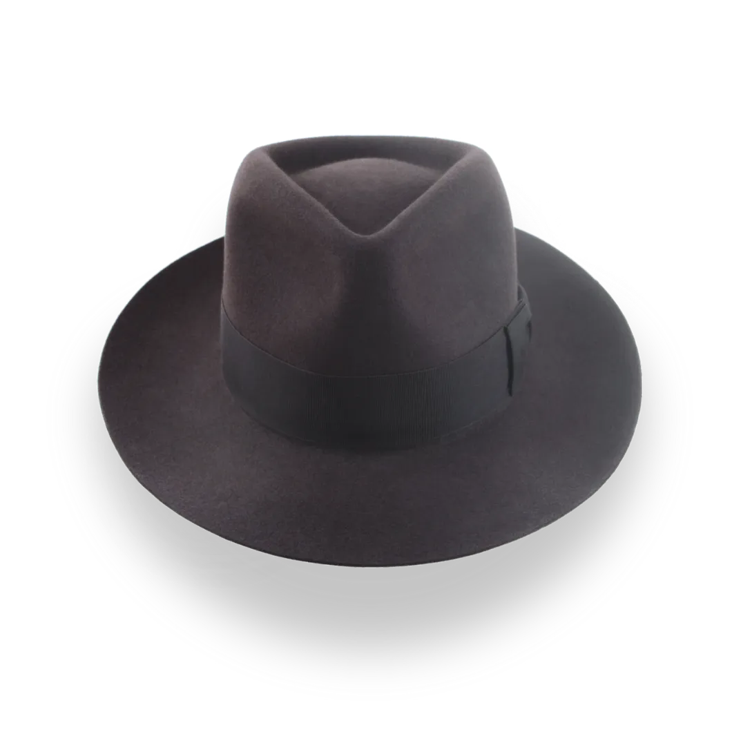Luxurious Beaver Fur Felt Fedora - Custom Crafted | The Palladin - Agnoulita Hats 6 