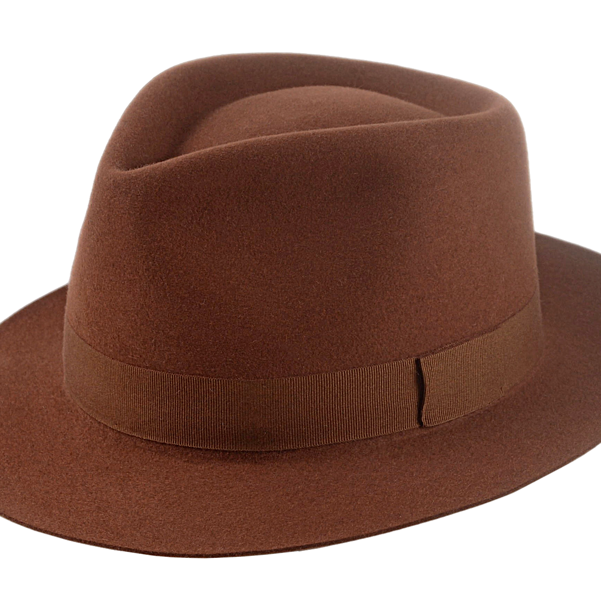 Chapeau Fedora HERMES Pour Femme - 100% Lapin - Moka/Bordeaux - Neuf Avec étiquettes