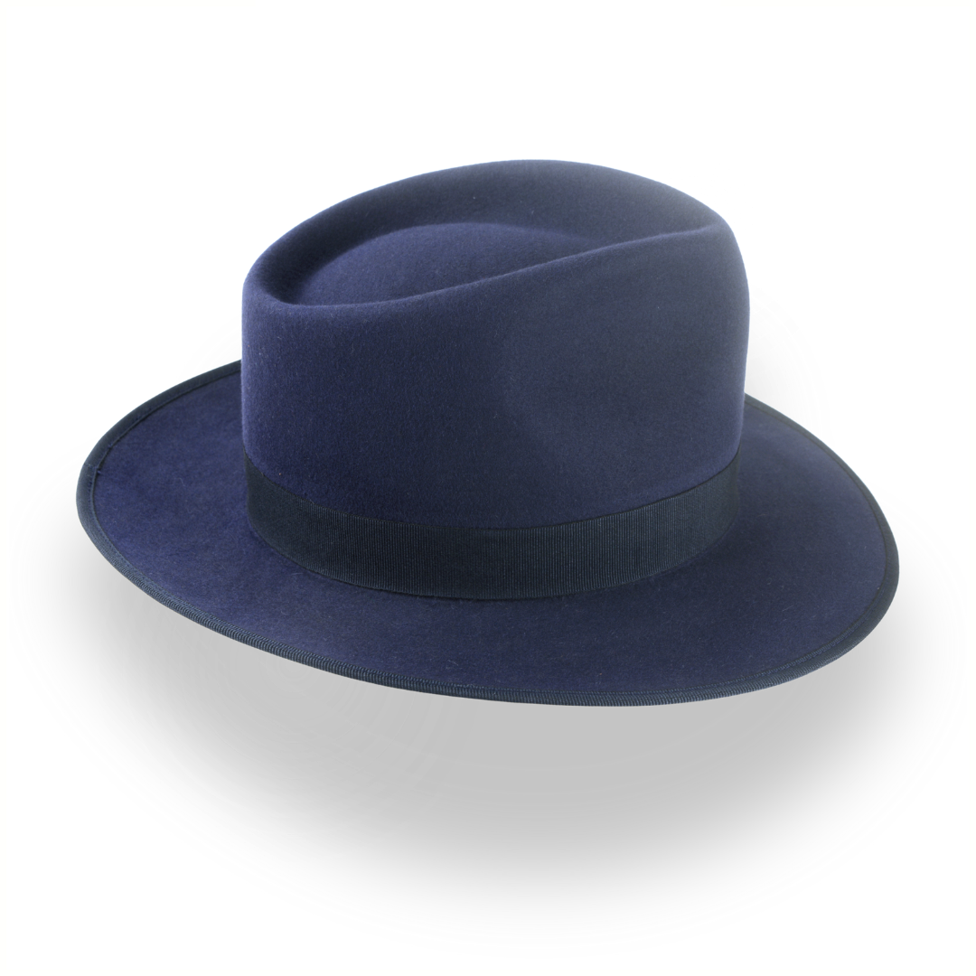 Navy fedora hat outlet