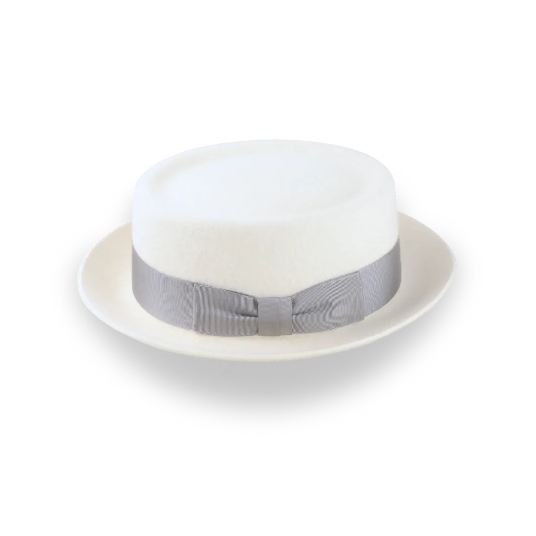 Off-White Porkpie Hat in Premium Wool Felt | The Antico - Agnoulita Hats 2 