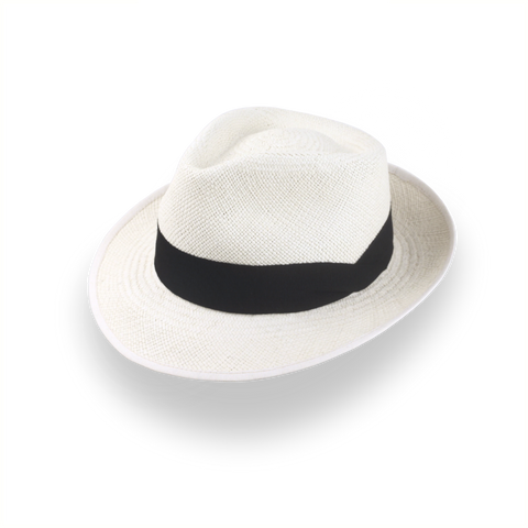 Шляпа-трилби Off-White Panama Fedora из соломы toquilla | The Viento