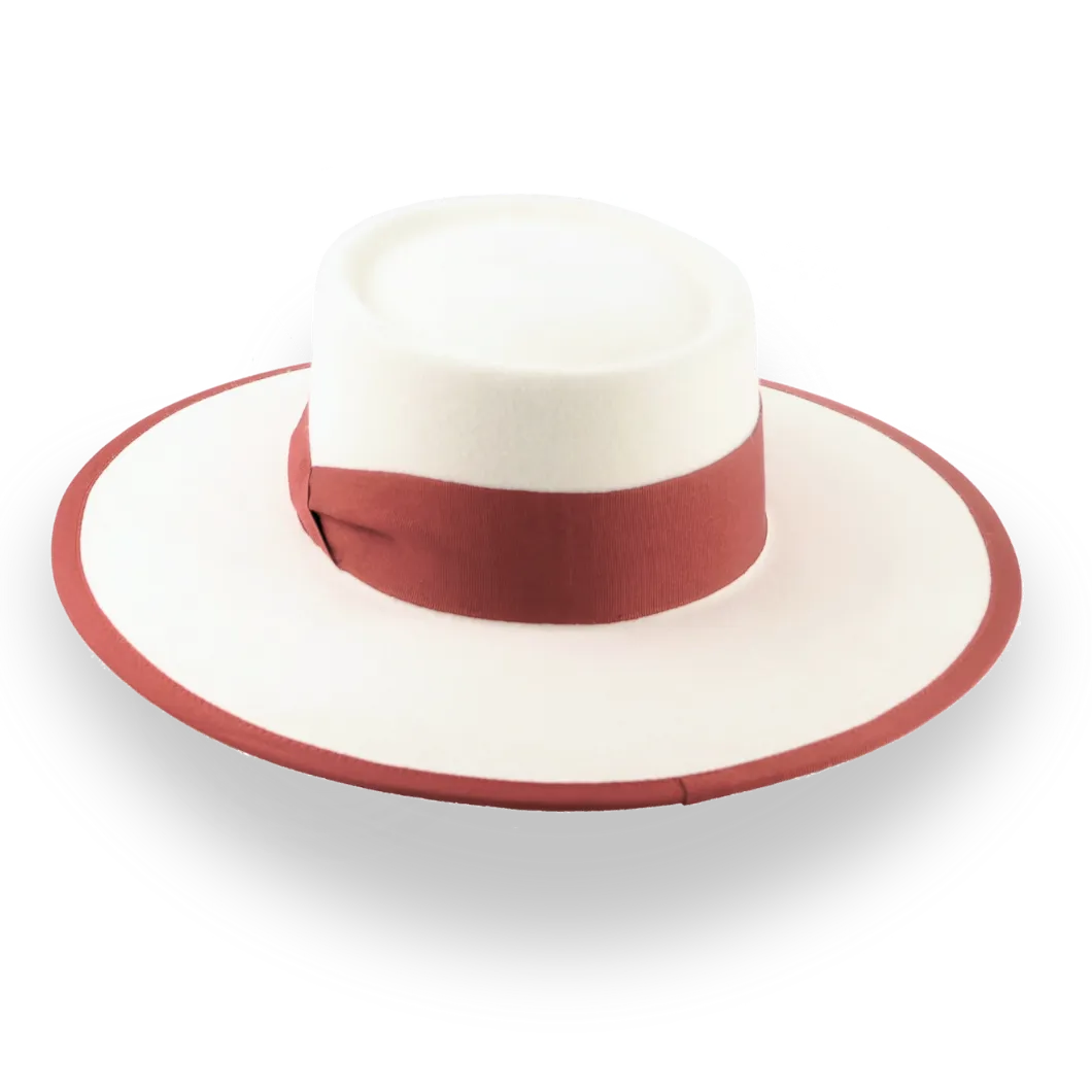 Luxury Off-White Vaquero Cowboy Hat in Durable Fur Felt | The Baron - Agnoulita Hats 3 