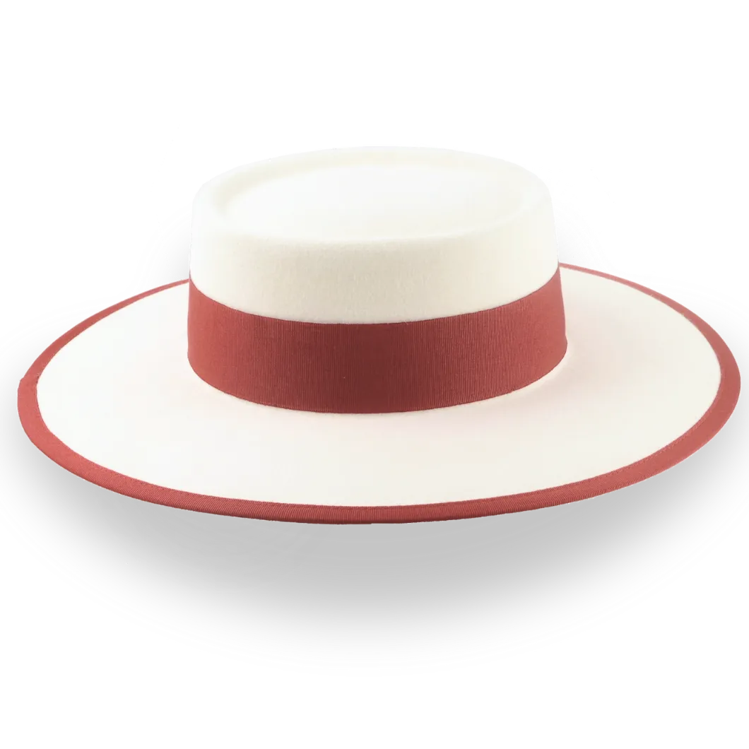 Luxury Off-White Vaquero Cowboy Hat in Durable Fur Felt | The Baron - Agnoulita Hats 5 