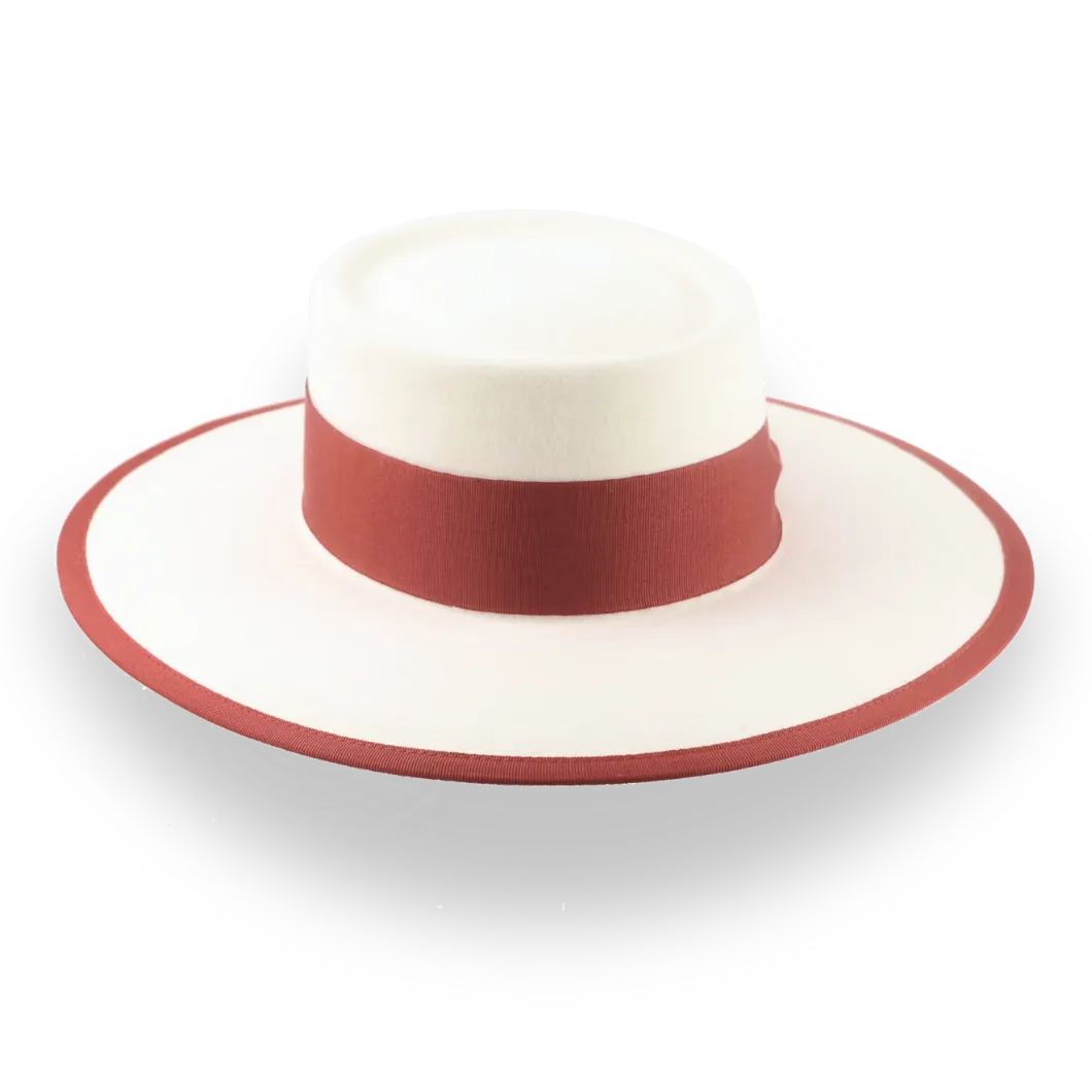 Luxury Off-White Vaquero Cowboy Hat in Durable Fur Felt | The Baron - Agnoulita Hats 6 