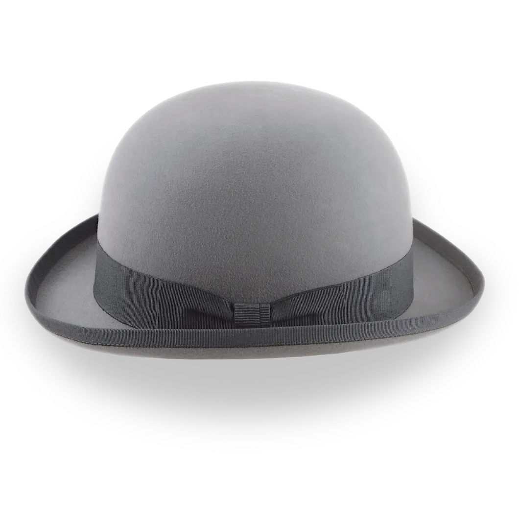 Pewter Grey Men's Bowler Hat in Stylish Fur Felt | The Coke - Agnoulita Hats 2 
