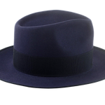 Beaver Felt Fedora Hat For Men | The CASTOR | Custom Handmade Hats Agnoulita Hats 5 | Beaver fur felt, Blue, Center-dent, Custom Beaver Fedora, Navy