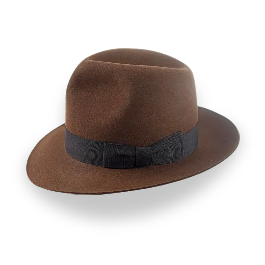 Raiders Brown Iconic Indiana Jones Style Fedora Hat | The Raider - Agnoulita Hats 2 