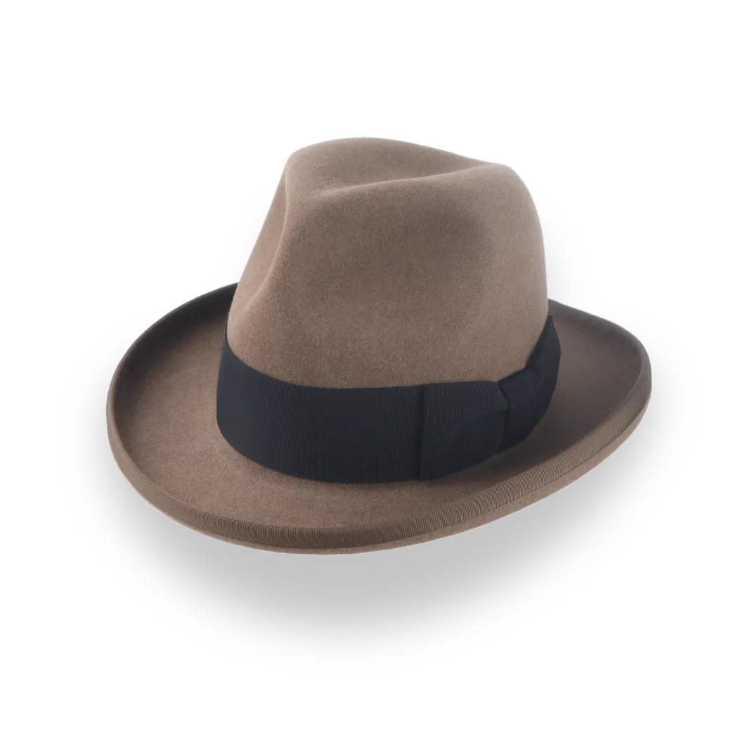 Retro Homburg Hat for Men in Premium Fur Felt | The Phaeton - Agnoulita Hats 1 