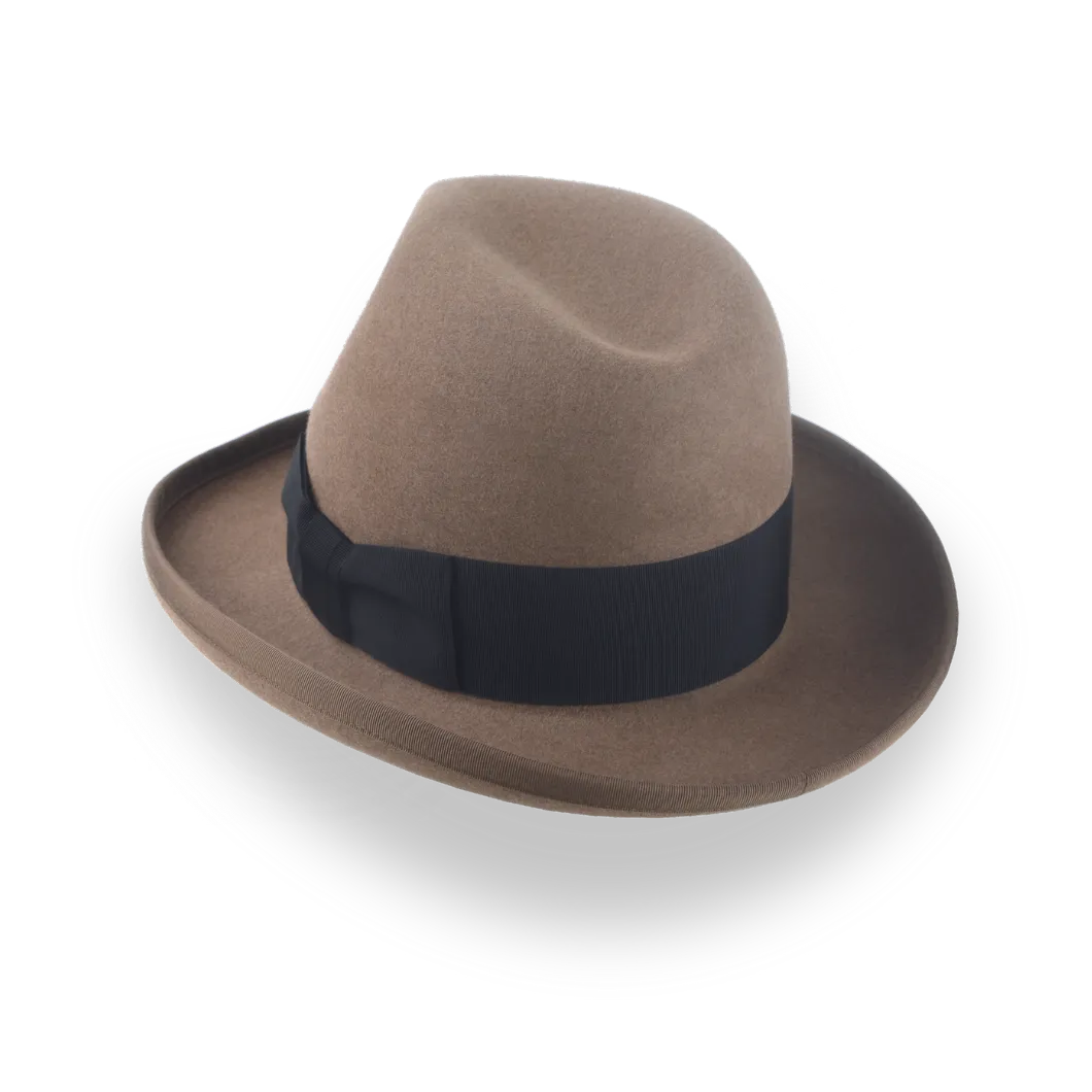 Retro Homburg Hat for Men in Premium Fur Felt | The Phaeton - Agnoulita Hats 3 