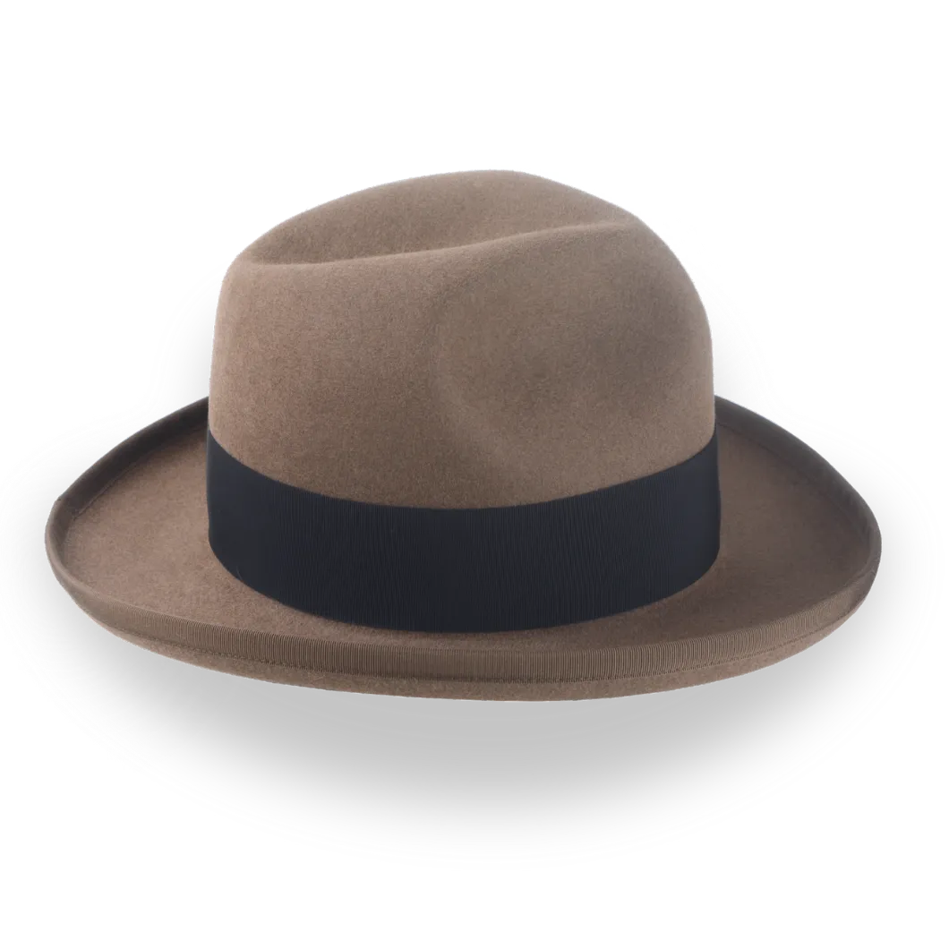Retro Homburg Hat for Men in Premium Fur Felt | The Phaeton - Agnoulita Hats 5 