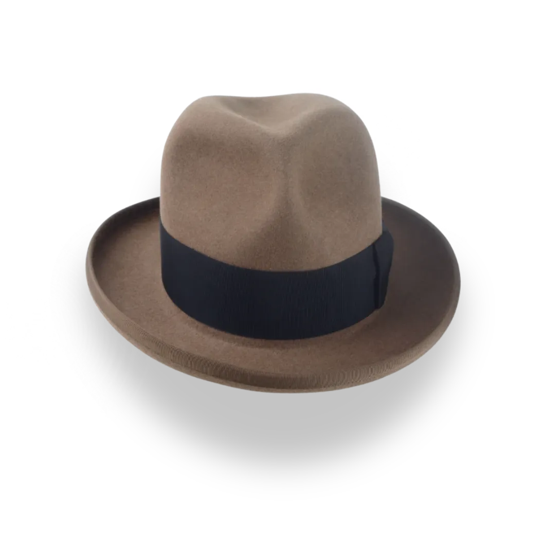 Retro Homburg Hat for Men in Premium Fur Felt | The Phaeton - Agnoulita Hats 6 