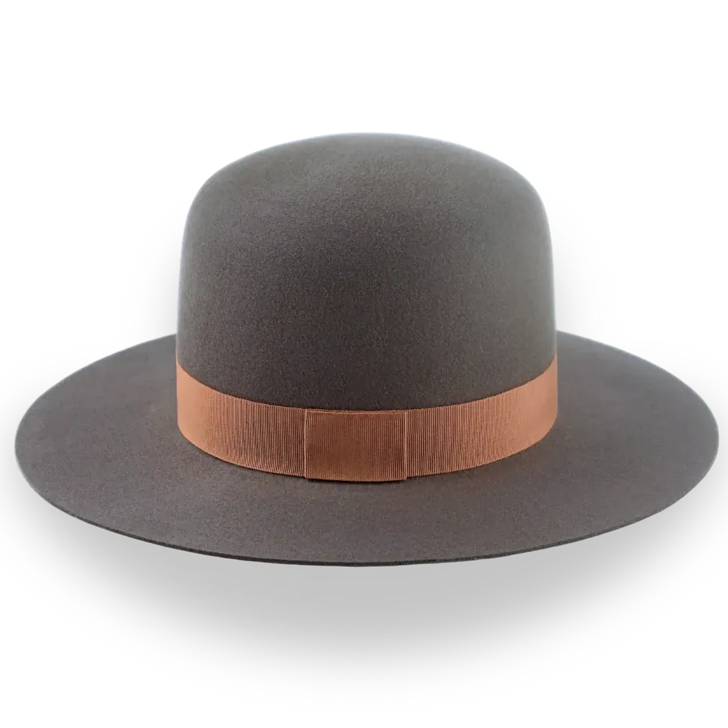 Round Crown Western Style Hat in Fur Felt | The Caribou - Agnoulita Hats 2 