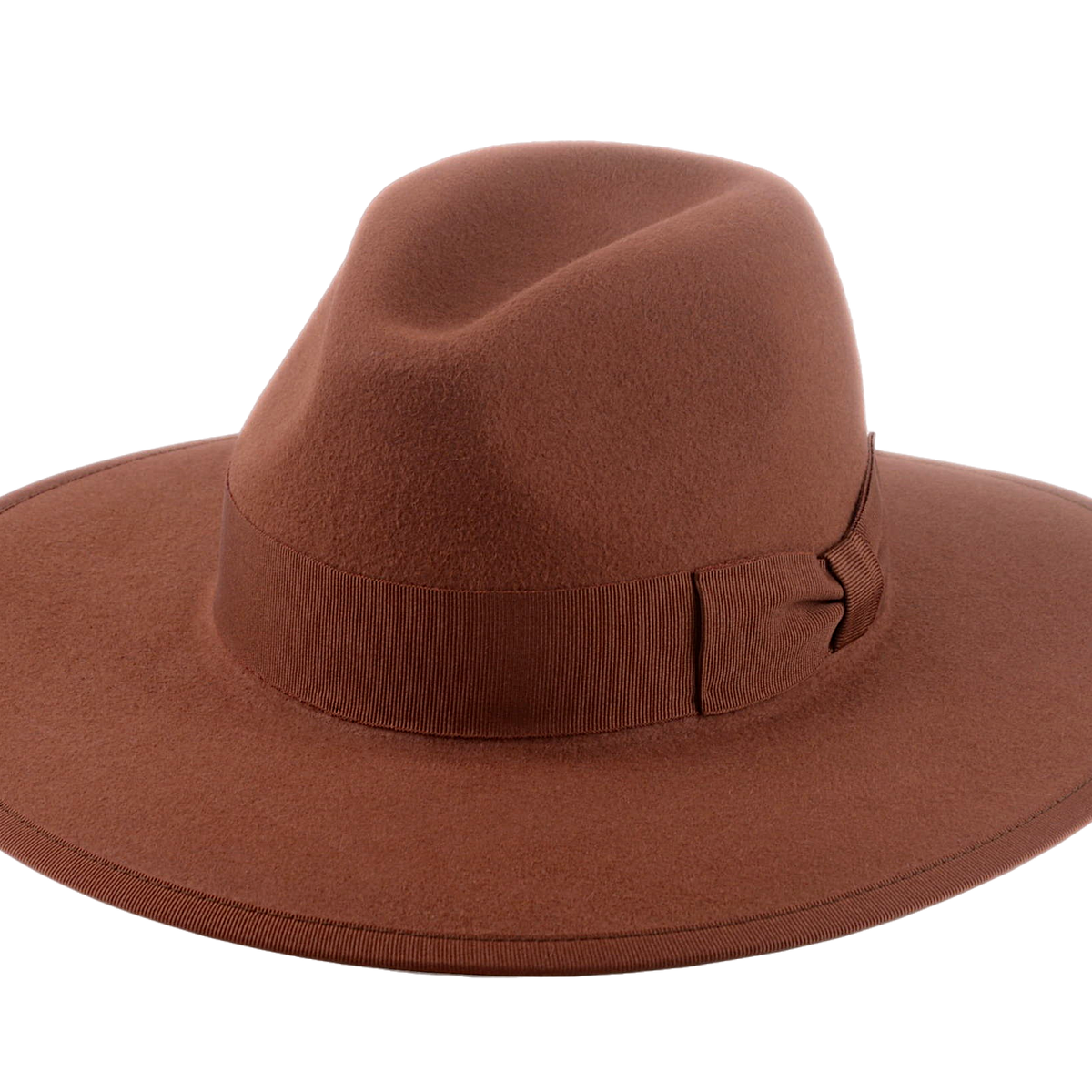 Fedora Hut mit breiter Krempe aus Rost-Der Taylor | Agnoulita-Hüte