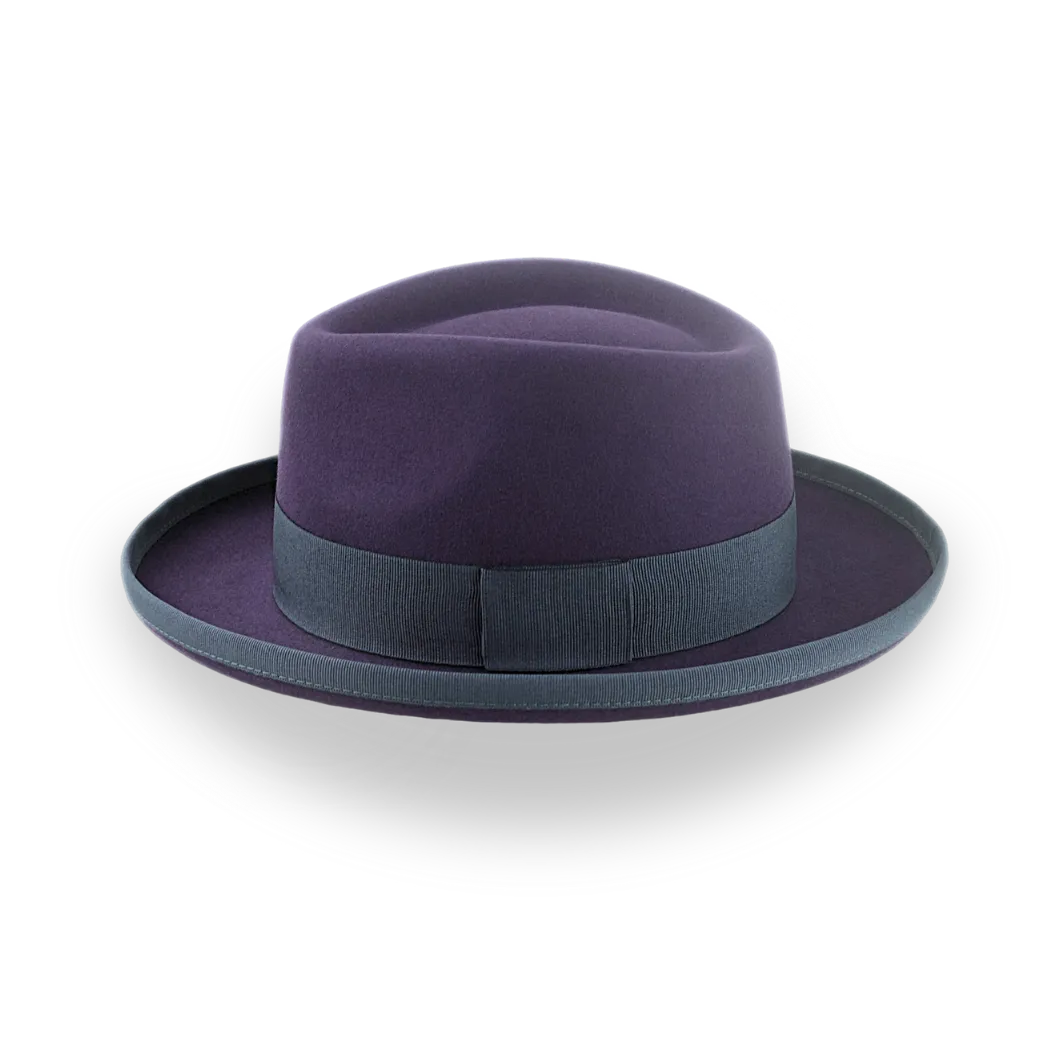 Short Rolled Brim Fedora in Luxurious Beaver Fur Felt | The Leonardo - Agnoulita Hats 2 