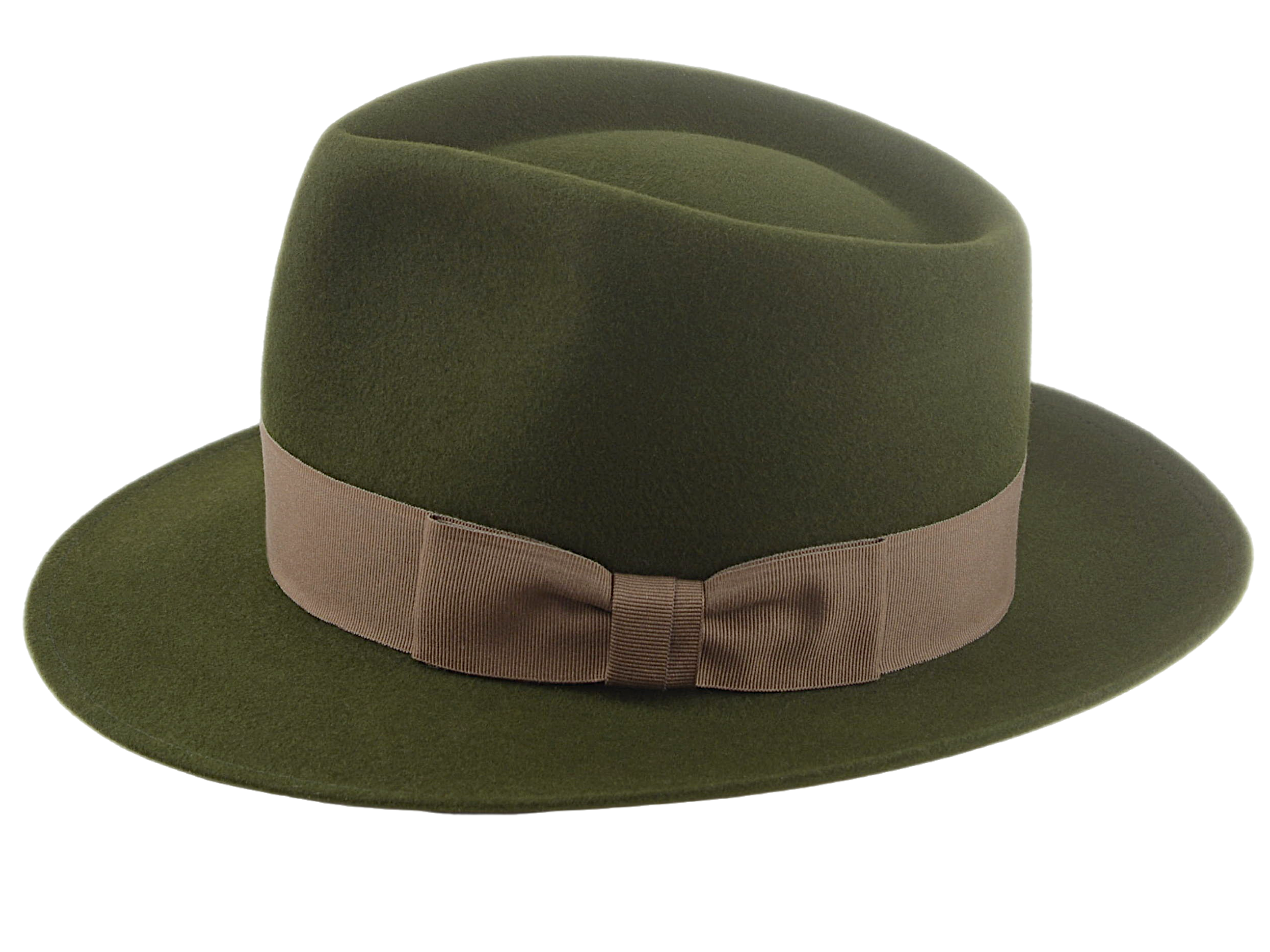 Classic Fedora for Men | The 5217 | Custom Handmade Hat Agnoulita Hats 2 | Loden Green, Men's Fedora, Rabbit fur felt, Teardrop