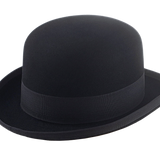 Derby Bowler Hat For Men | The ASCOT | Best Place To Get Custom Hats Agnoulita Hats 4 | Black, Bowler Hat, Rabbit fur felt, Round Crown