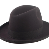 Beaver Felt Homburg Fedora | The ASTIR | Custom Handmade Hat Agnoulita Hats 4 | Beaver fur felt, Center-dent, Chocolate, Chocolate Brown, Custom Beaver Fedora