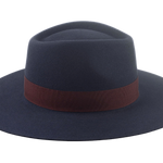 Wide Brim Fedora | The ATLANTIS | Custom Handmade Hats Agnoulita Hats 5 | Rabbit fur felt, Slate Grey, Teardrop, Wide Brim Fedora