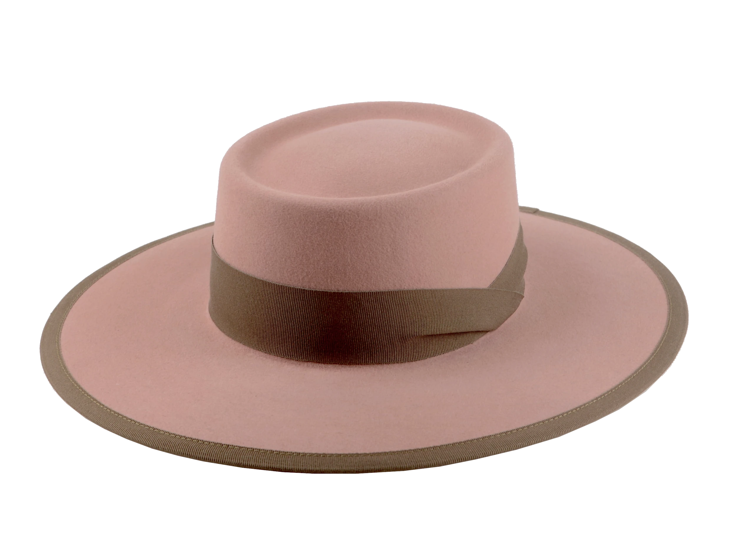 The Baron: front view capturing the entire silhouette of the Southwestern style hat | Agnoulita Hats