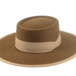 Wide Brim Bolero Hat | The BARON | Custom Hat Makers Agnoulita Hats 1 | Brown, Rabbit fur felt, Telescope, Western Style