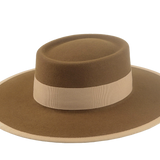 Wide Brim Bolero Hat | The BARON | Custom Hat Makers Agnoulita Hats 4 | Brown, Rabbit fur felt, Telescope, Western Style