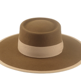 Wide Brim Bolero Hat | The BARON | Custom Hat Makers Agnoulita Hats 6 | Brown, Rabbit fur felt, Telescope, Western Style