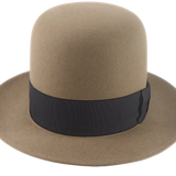Open Crown Fedora For Men | The BENEDICT | Custom Handmade Hats Agnoulita Hats 6 | Beaver fur felt, Camel, Men's Fedora, Open Crown