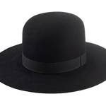 Round Crown Western Hat | The BILLY J | Custom Hat Maker Agnoulita Hats 1 | Black, Rabbit fur felt, Round Crown, Western Style