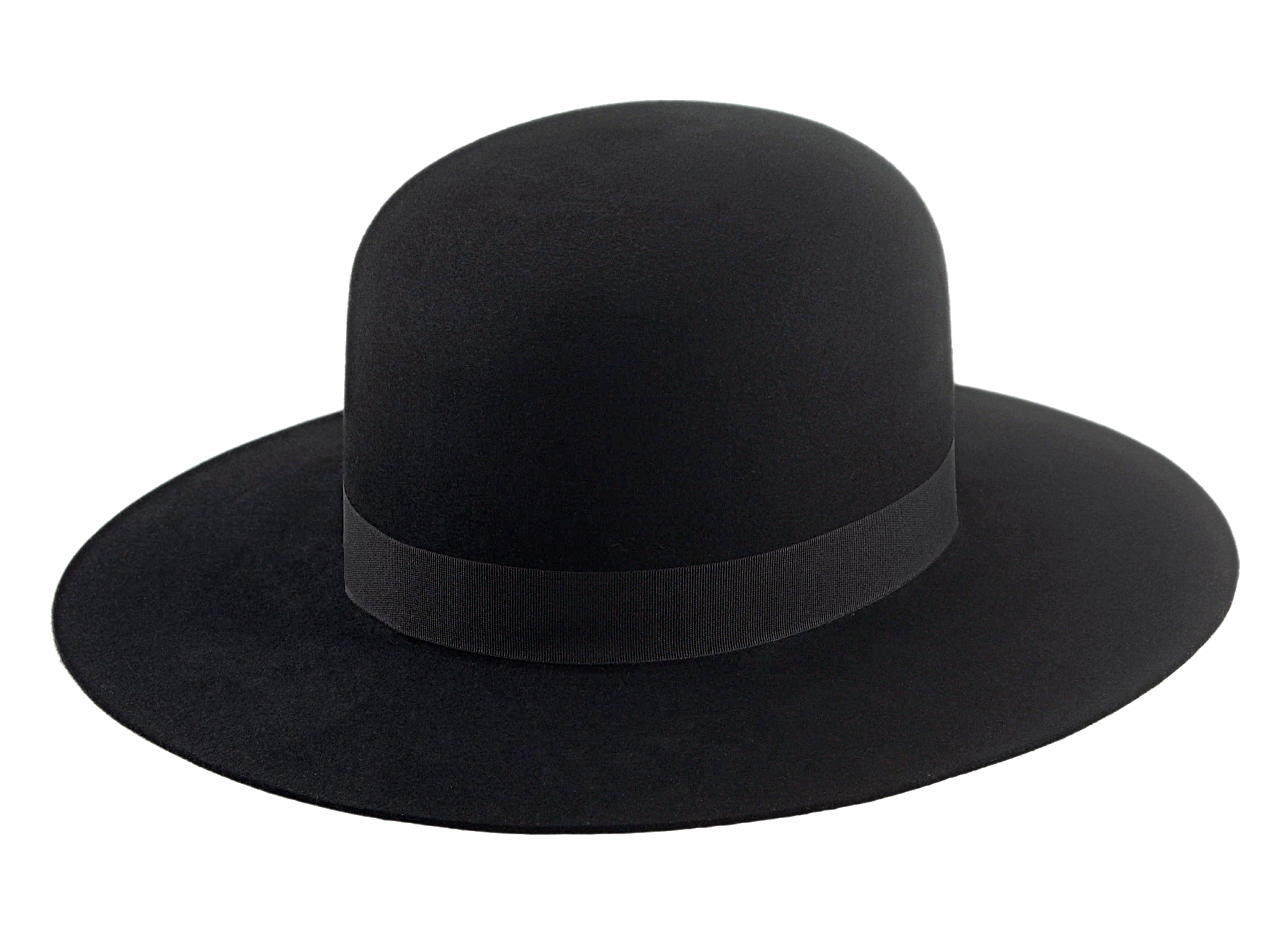 Round Crown Western Hat | The BILLY J | Custom Hat Maker Agnoulita Hats 4 | Black, Rabbit fur felt, Round Crown, Western Style