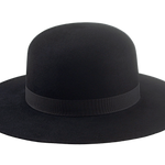 Round Crown Western Hat | The BILLY J | Custom Hat Maker Agnoulita Hats 5 | Black, Rabbit fur felt, Round Crown, Western Style