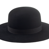 Round Crown Western Hat | The BILLY J | Custom Hat Maker Agnoulita Hats 5 | Black, Rabbit fur felt, Round Crown, Western Style