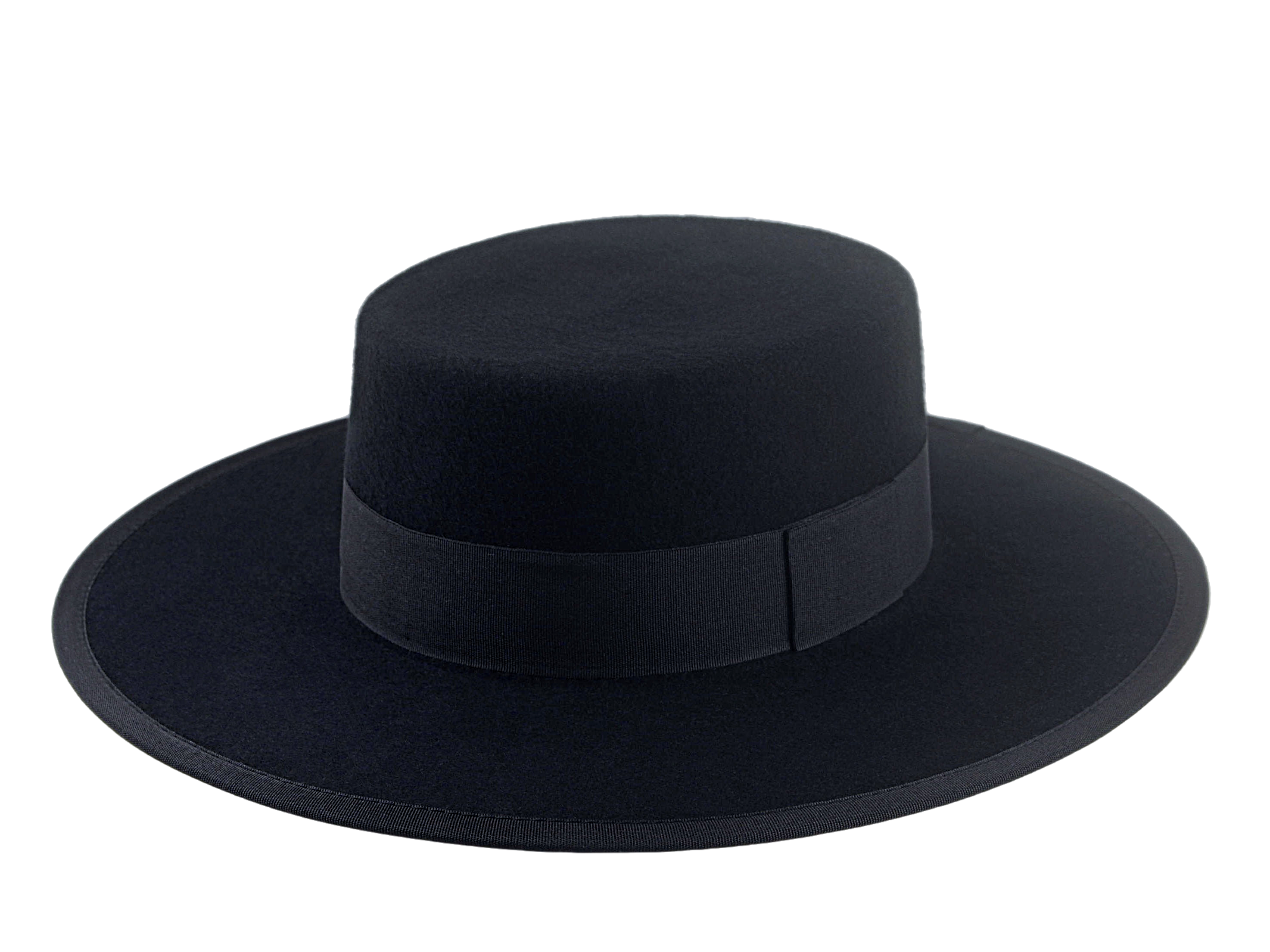 Wide Brim Western Style Hat | The BOLERO | Custom Handmade Hats Agnoulita Hats 1 | Black, Western Style