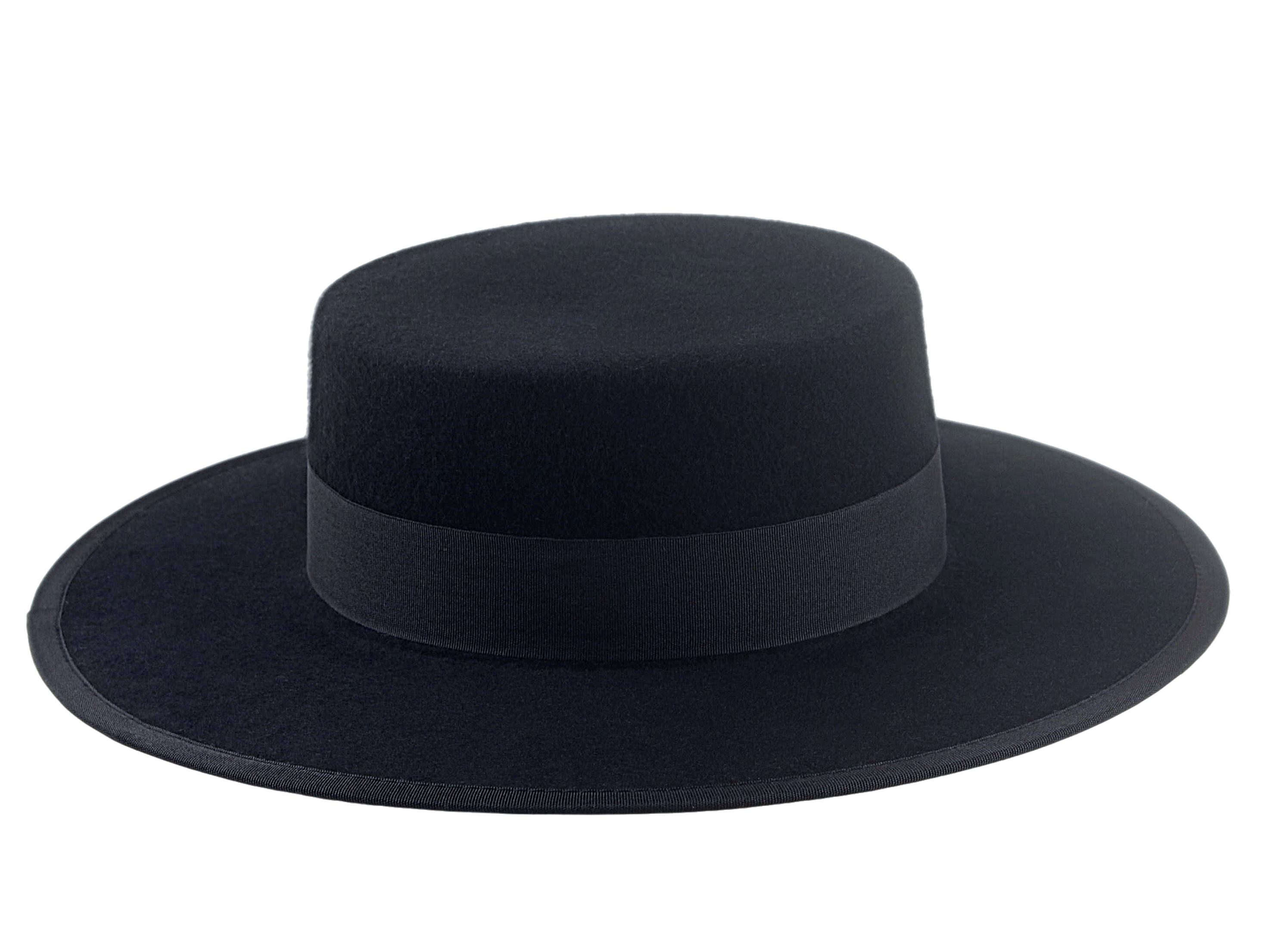 Wide Brim Western Style Hat | The BOLERO | Custom Handmade Hats Agnoulita Hats 5 | Black, Western Style