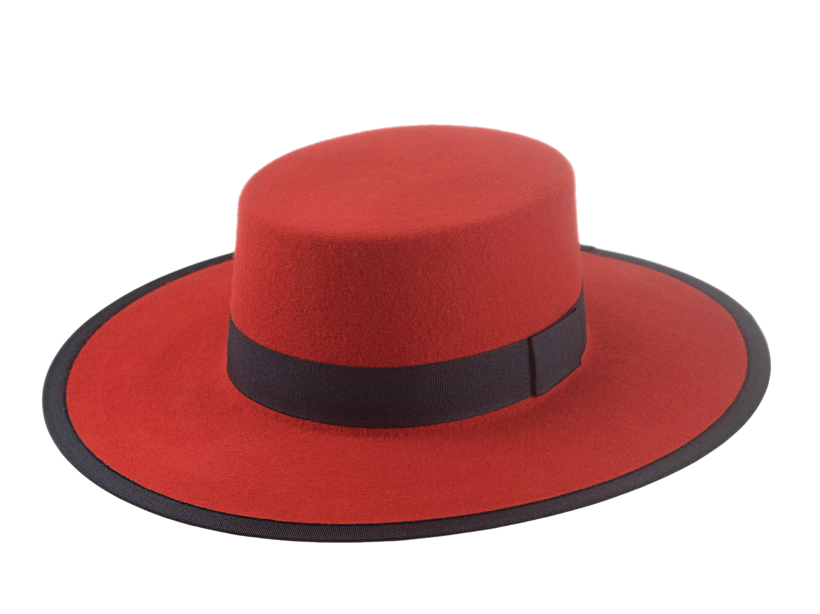 Western Style Bolero Hat | The FIREFLY | Custom Handmade Hats Agnoulita Hats 1 | Red, Western Style
