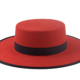 Western Style Bolero Hat | The FIREFLY | Custom Handmade Hats Agnoulita Hats 5 | Red, Western Style