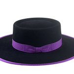 Telescope Crown Bolero Hat | The BUCKAROO | Custom Handmade Hats Agnoulita Hats 2 | Black, Rabbit fur felt, Telescope, Western Style