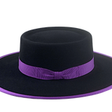 Telescope Crown Bolero Hat | The BUCKAROO | Custom Handmade Hats Agnoulita Hats 2 | Black, Rabbit fur felt, Telescope, Western Style