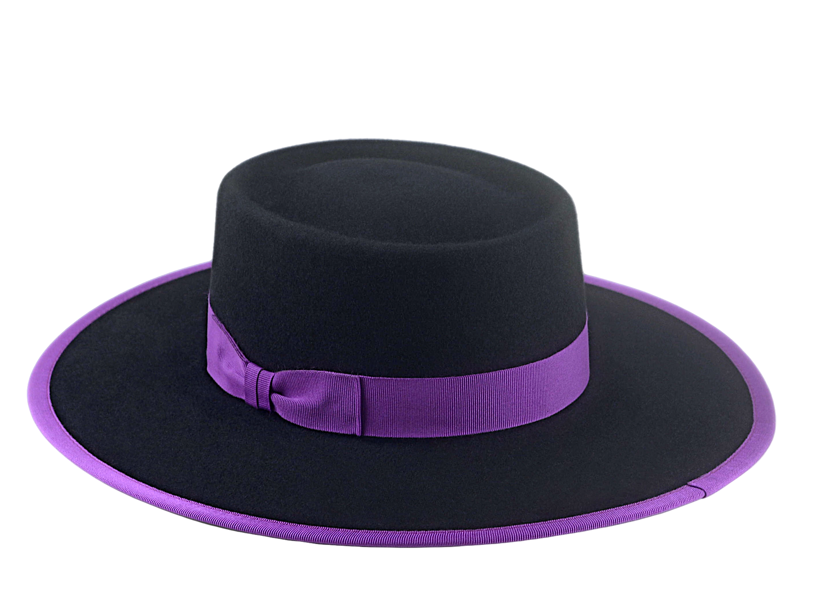 Telescope Crown Bolero Hat | The BUCKAROO | Custom Handmade Hats Agnoulita Hats 3 | Black, Rabbit fur felt, Telescope, Western Style