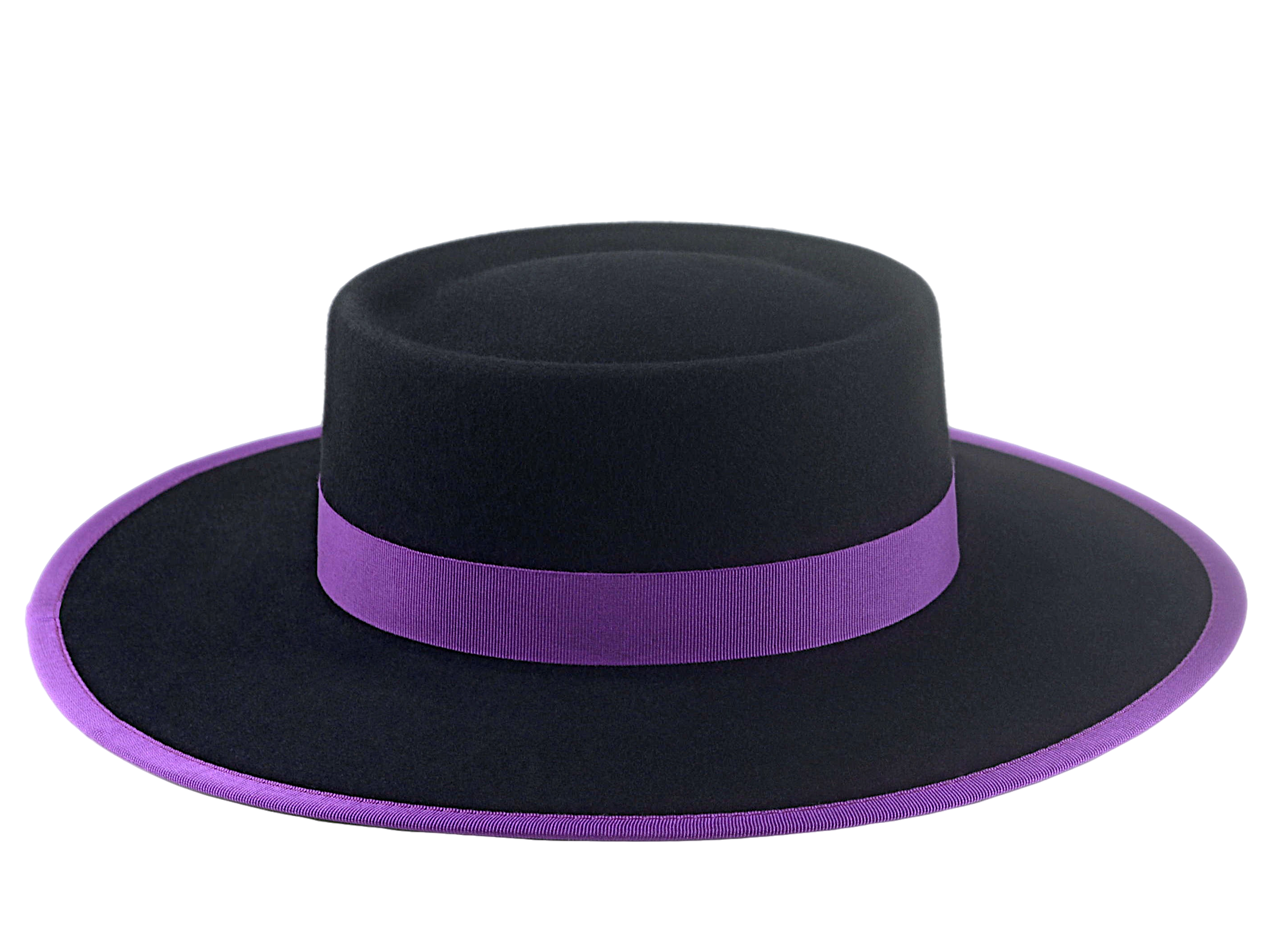 Telescope Crown Bolero Hat | The BUCKAROO | Custom Handmade Hats Agnoulita Hats 4 | Black, Rabbit fur felt, Telescope, Western Style