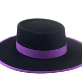 Telescope Crown Bolero Hat | The BUCKAROO | Custom Handmade Hats Agnoulita Hats 6 | Black, Rabbit fur felt, Telescope, Western Style