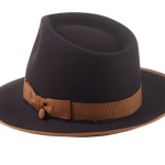 Beaver Fur Felt Fedora for Men | The CAESAR | Custom Handmade Hats Agnoulita Hats 3 | Beaver fur felt, Chocolate Brown, Custom Beaver Fedora, Teardrop