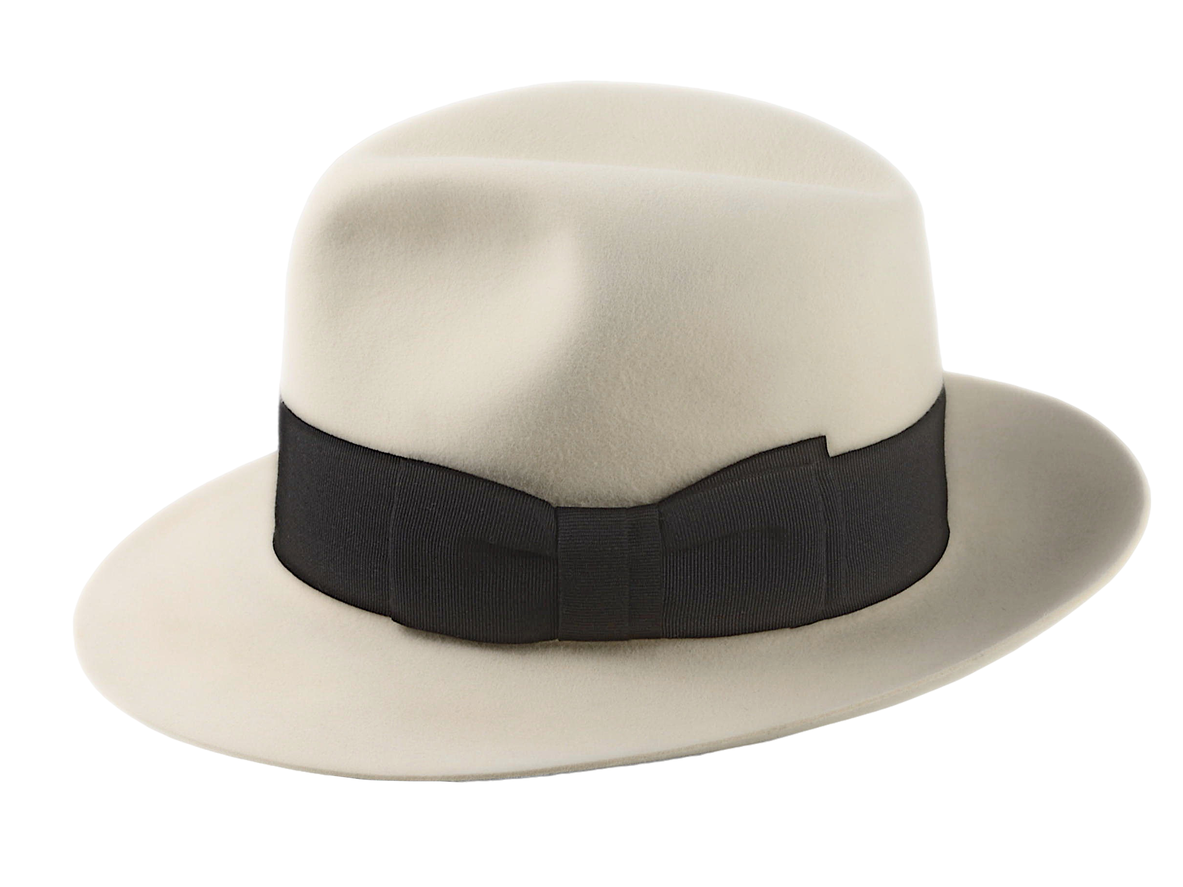 Classic Center Dent Fedora | The CALIBER | Custom Handmade Hats Agnoulita Hats 2 | Center-dent, Men's Fedora, Rabbit fur felt