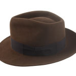 The Capitol: Focus on the 1 1/2" chocolate grosgrain ribbon hatband | Agnoulita Hats