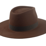 Wide Brim Fedora | The CARAVAN | Custom Handmade Hats Agnoulita Hats 4 | Brown, Rabbit fur felt, Teardrop, Wide Brim Fedora