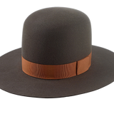 Round Crown Western Style Hat | The CARIBOU | Custom Handmade Hats Agnoulita Hats 1 | Brown, Rabbit fur felt, Round Crown, Western Style