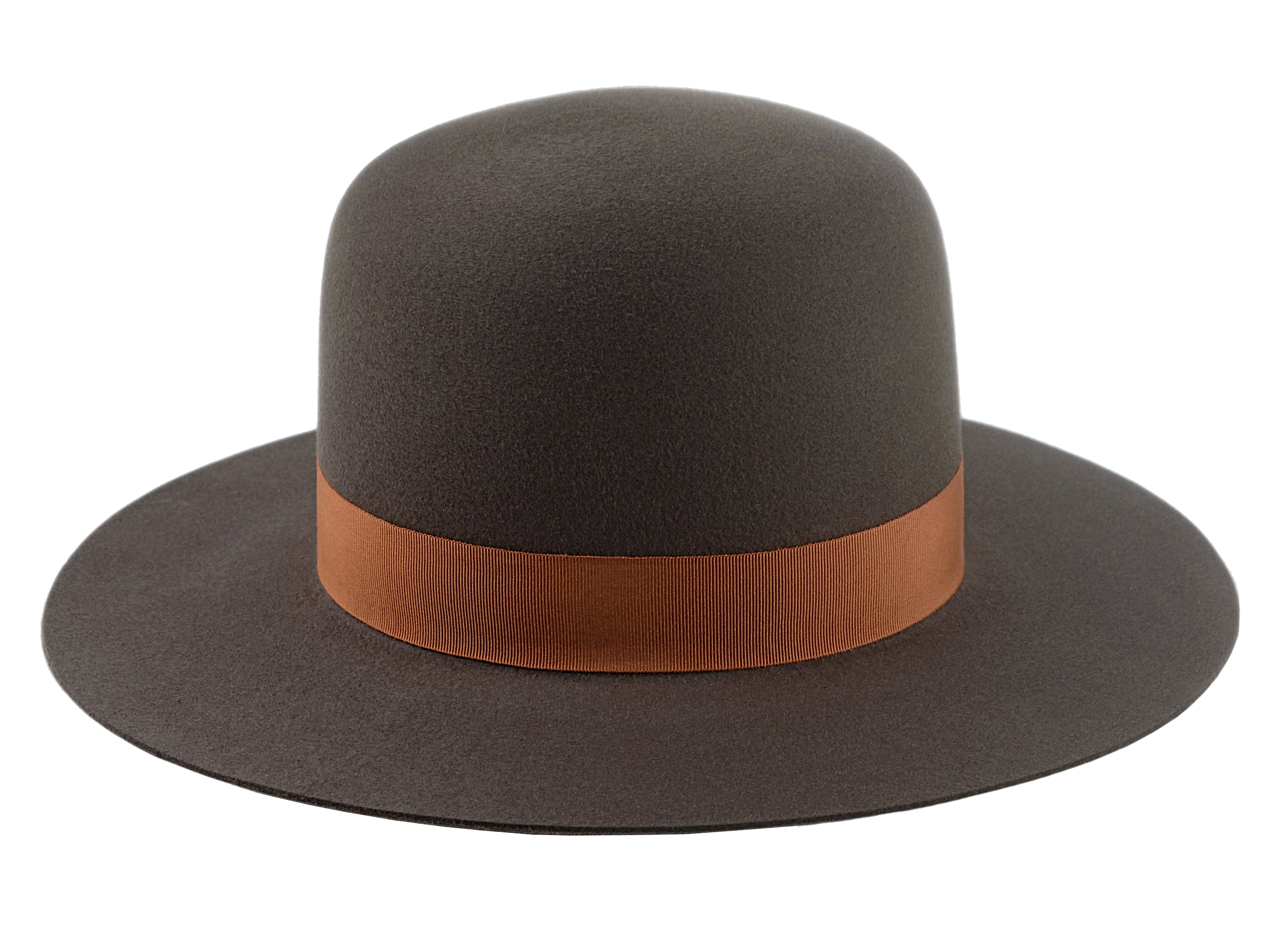 Round Crown Western Style Hat | The CARIBOU | Custom Handmade Hats Agnoulita Hats 5 | Brown, Rabbit fur felt, Round Crown, Western Style