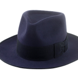 Beaver Felt Fedora Hat For Men | The CASTOR | Custom Handmade Hats Agnoulita Hats 1 | Beaver fur felt, Blue, Center-dent, Custom Beaver Fedora, Navy